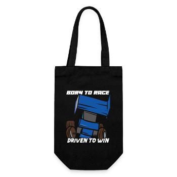 Sprint Car Mom Dirt Track Racing Race Day - Gift Bag for Bottles - black - Front