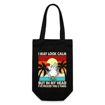 Chickens Chicken - Gift Bag for Bottles - black - Front