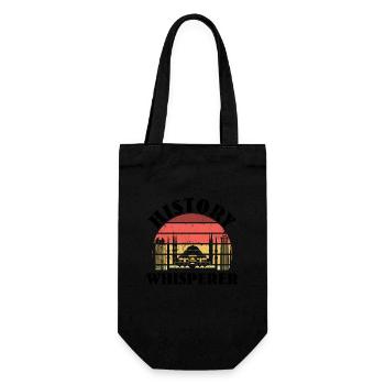 Stadtführer-design Für Einen Museums-reiseleiter - Geschenkbeutel für Flaschen - Schwarz - Vorne