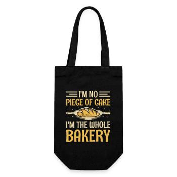 Baking Bakery Pastry Confectioner Baker Confection - Gift Bag for Bottles - black - Front