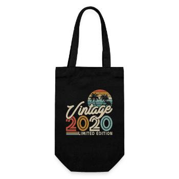 Cadeau d’anniversaire vintage 2020 - Sac à bouteille - noir - Devant