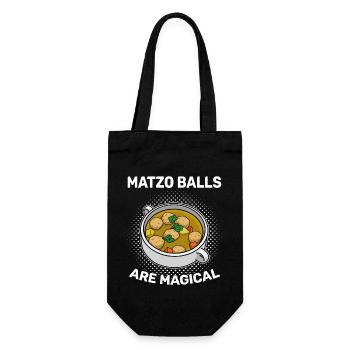 Matzo Kosher Passover Israel Cuisine Culture - Gift Bag for Bottles - black - Front