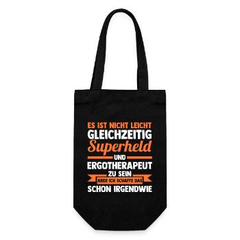 Ergotherapie Ergotherapeut - Geschenkbeutel für Flaschen - Schwarz - Vorne