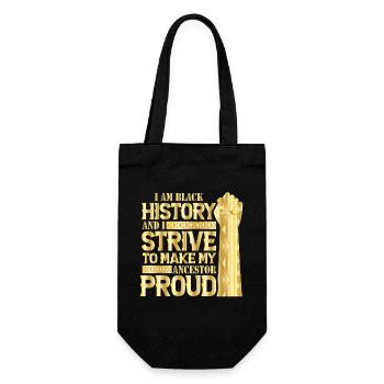 Black History Month Black History - Geschenkbeutel für Flaschen - Schwarz - Vorne