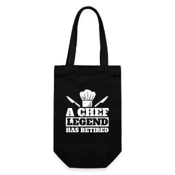 Une légende du chef a pris sa retraite - Sac à bouteille - noir - Devant