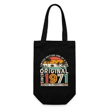Idée cadeau 52-53 Anniversaire 1971 Vintage - Sac à bouteille - noir - Devant