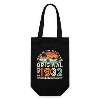 Vintage 1932 Cadeau d’anniversaire - Sac à bouteille - noir - Devant