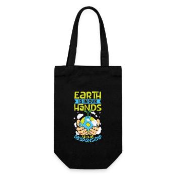 Changement climatique Environnement Jour de la Terre Planète - Sac à bouteille - noir - Devant