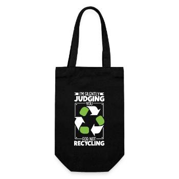 Garbage truck recycling garbage truck driver - Gift Bag for Bottles - black - Front