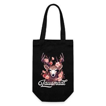 Mädchen Lausmadl T-Shirt Damen Trachtenshirt Kind - Geschenkbeutel für Flaschen - Schwarz - Vorne