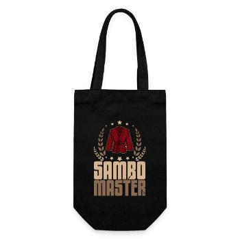Kampfsportler Sambo Ringen Sportanzug Kimono - Geschenkbeutel für Flaschen - Schwarz - Vorne