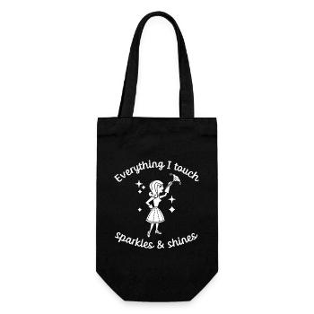 Domestic help, cleaner, housekeeper - Gift Bag for Bottles - black - Front