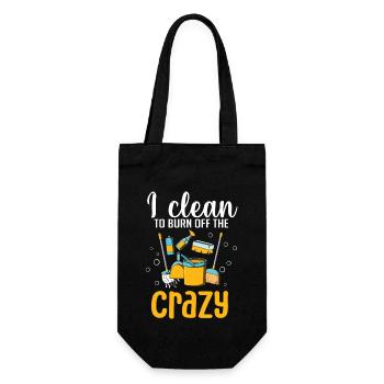 Aide domestique, femme de ménage, femme de ménage - Sac à bouteille - noir - Devant