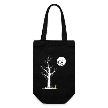 Zombie Tree, Zombie Alarm Clock - Gift Bag for Bottles - black - Front