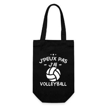 J'Peux Pas ! J'Ai Volleyball 🏐 - Sac à bouteille - noir - Devant