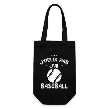 J'Peux Pas ! J'Ai Baseball ⚾ - Sac à bouteille - noir - Devant