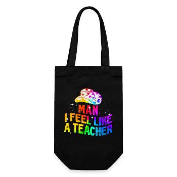 Homme Je me sens comme un enseignant - Sac à bouteille - noir - Devant