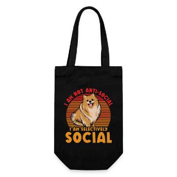 Je ne suis pas antisocial, je suis sélectivement social - Sac à bouteille - noir - Devant