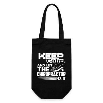 Chiropractor Let Chiropractor Fix It - Gift Bag for Bottles - black - Front