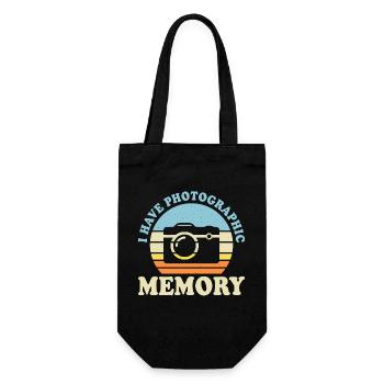 Photographer - Gift Bag for Bottles - black - Front