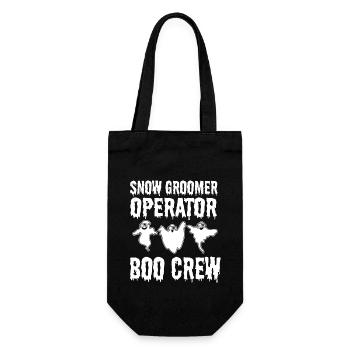 Creepy snow groomer operator Halloween - Gift Bag for Bottles - black - Front