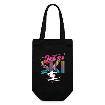 Let’s Ski Retro 80s Ski Party - Sac à bouteille - noir - Devant