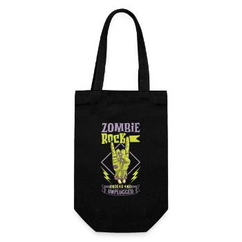 Zombie Rock'n Roll Horror Rock Headbanging Rock - Geschenkbeutel für Flaschen - Schwarz - Vorne