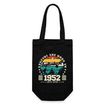 Septembre 1952. Cadeau anniversaire septembre 1952 - Sac à bouteille - noir - Devant