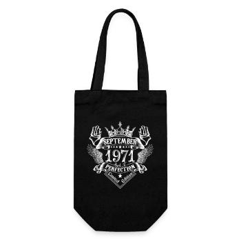 September 1971 | September 1971 anniversary 1971 - Gift Bag for Bottles - black - Front