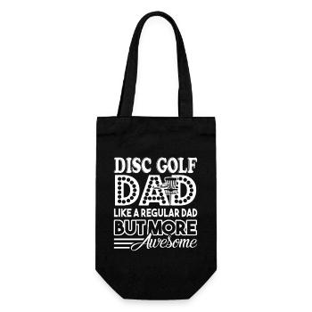 Disc Golf Awesome Disc Golf Dad - Gift Bag for Bottles - black - Front