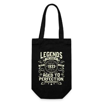 Né en 1933 - Vintage Legend - Sac à bouteille - noir - Devant