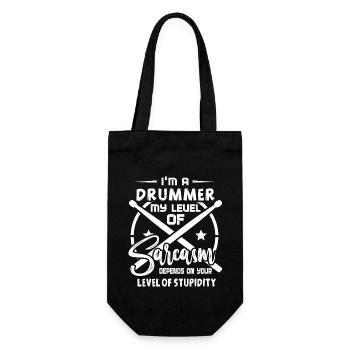 Drummer I'm A Drummer - Gift Bag for Bottles - black - Front