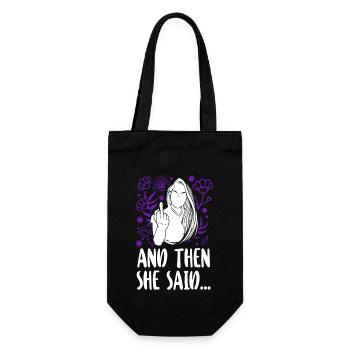 Bonne fête de divorce et puis elle - Sac à bouteille - noir - Devant