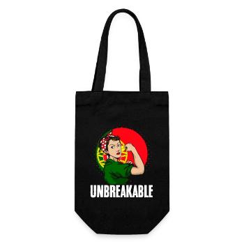 Cool Portugaise Femme Incassable Portugal - Sac à bouteille - noir - Devant