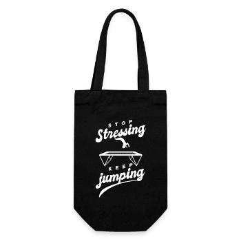 Drôles de dictons Fitness Workout Trampoline Sports - Sac à bouteille - noir - Devant