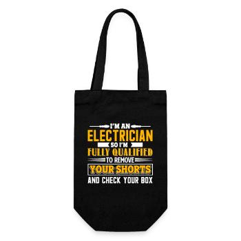 Electrician I'm An Electrician - Gift Bag for Bottles - black - Front