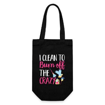 Domestic help, cleaner, housekeeper - Gift Bag for Bottles - black - Front