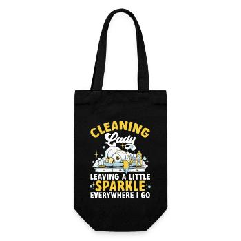 Domestic help, cleaner, housekeeper - Gift Bag for Bottles - black - Front