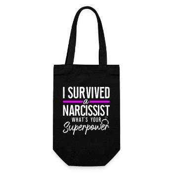 Happy Divorce Party I Survived A - Gift Bag for Bottles - black - Front
