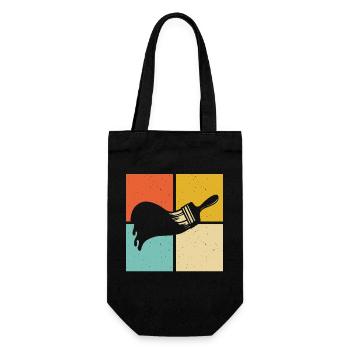 Brush Painter Artist - Gift Bag for Bottles - black - Front