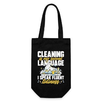 Aide domestique, femme de ménage, femme de ménage - Sac à bouteille - noir - Devant