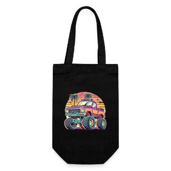 Monster Truck Monster Trucks Monster Truck Kids - Gift Bag for Bottles - black - Front
