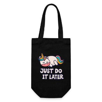 Unicorn Thick Unicorn Unicorn Chill Relax - Gift Bag for Bottles - black - Front