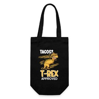 T-rex Taco Lovers Cuisine mexicaine - Sac à bouteille - noir - Devant