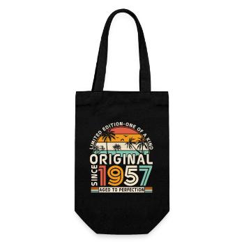 1957 Chemise d’anniversaire vintage - Sac à bouteille - noir - Devant