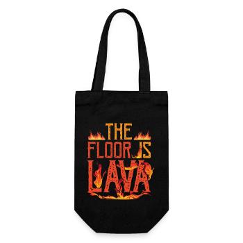 The Floor Is Lava Volcano Games Championships - Gift Bag for Bottles - black - Front