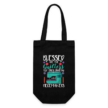 are the quilters: sewing, quilting, sewing, - Gift Bag for Bottles - black - Front