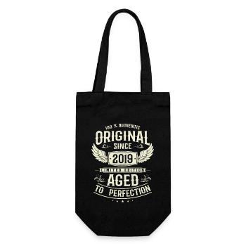 2019 Legendary 4th anniversary! - Gift Bag for Bottles - black - Front