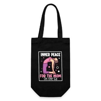 Yoga Mom Life Yoga Practice Maternity - Gift Bag for Bottles - black - Front