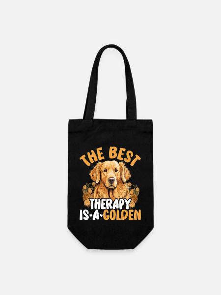 Liebe zu Hunden - Geschenkbeutel für Flaschen - Schwarz